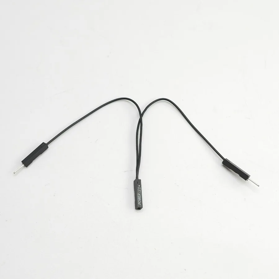 10pcs/lot Motherboard Power LED + Cable 1-Pin 1 to 2 Splitter Support Double Start Switch
