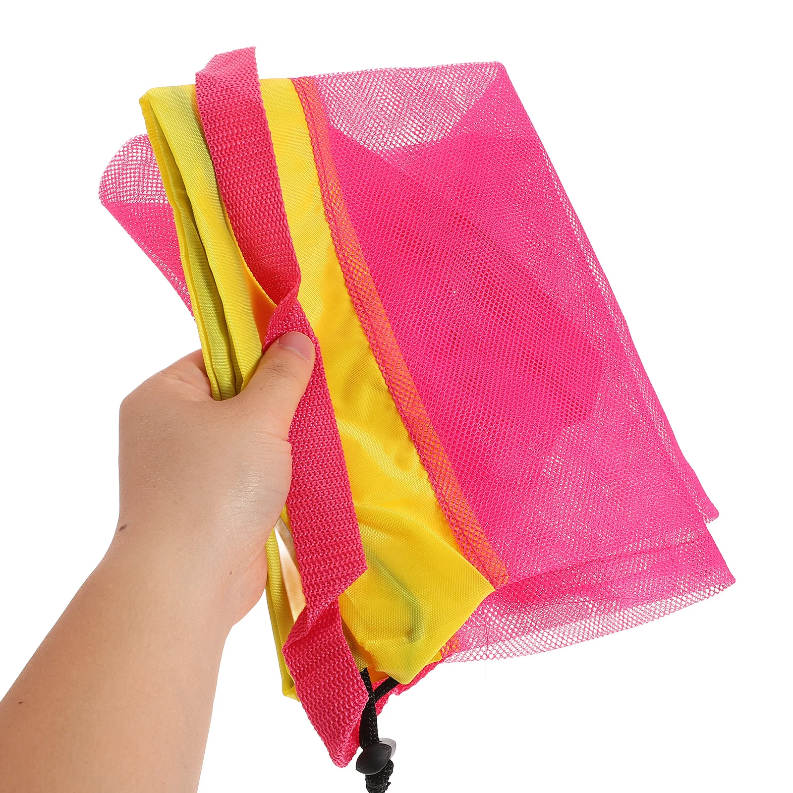 Mesh Beach Bag Large Polyester Carry Storage Bag for Sand Shells Outdoor Travel Picnic Beach Essentials Sand Toy Bags