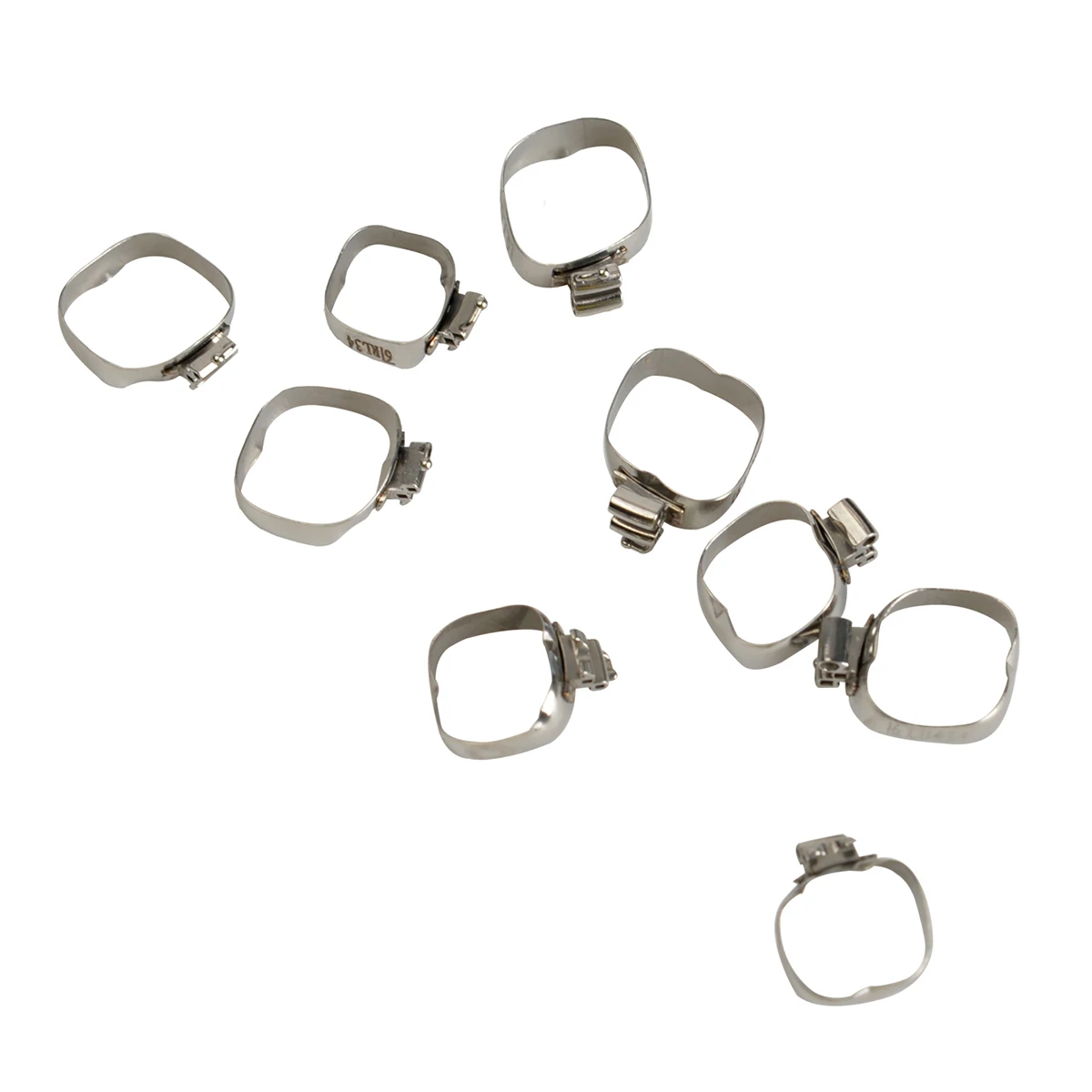 85 Sets AZDENT Dental Orthodontische Bukkalröhren-Bänder 1. Molaren Zähne Roth 0.022 # 28-44 Dreifachrohre U/3 L/2 Konvertierbar für die Zahnmedizin – Detail 5