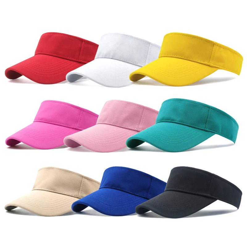 1PC Adjustable Sport Golf Tennis Breathable Casual Cap Hat Unisex Men Women Plain Sun Visor