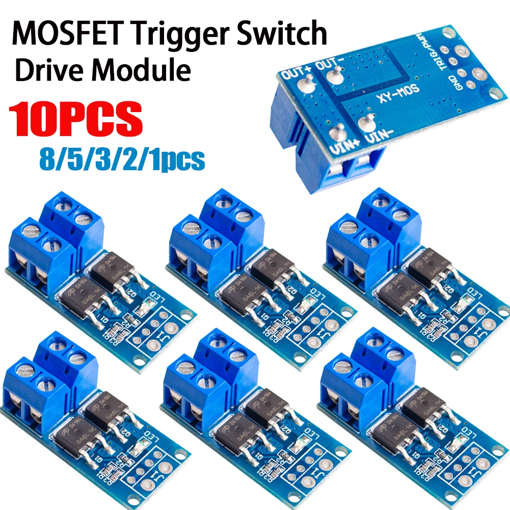 15A 400W MOSFET Trigger Switch Drive Module PWM Regulator Control Panel DC 5V-36V Electronic Switch Control Board for arduino