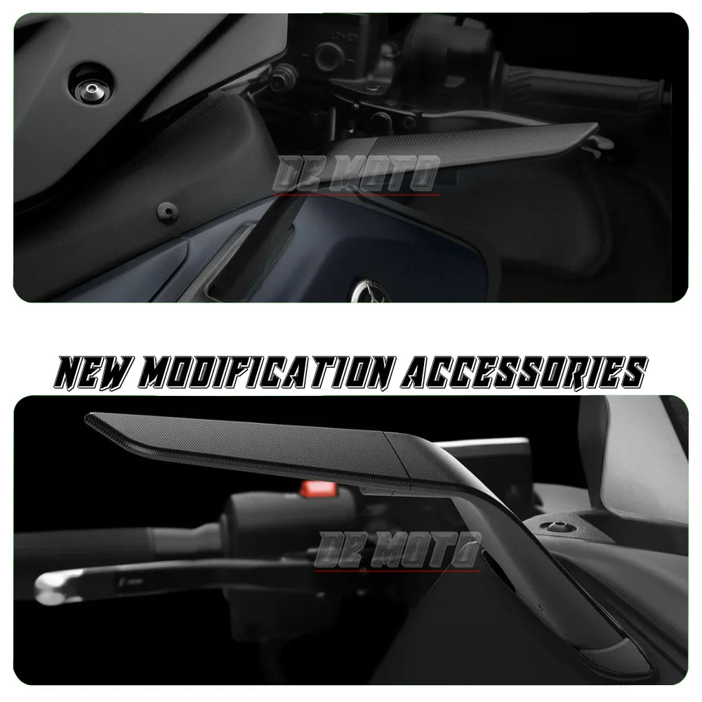 Motorcycle Stealth Mirrors Sport Wind Wing Adjustable Side Rearview For Yamaha T-MAX 500 04-12 TMAX 530 12-19 T-MAX560 2020 2021