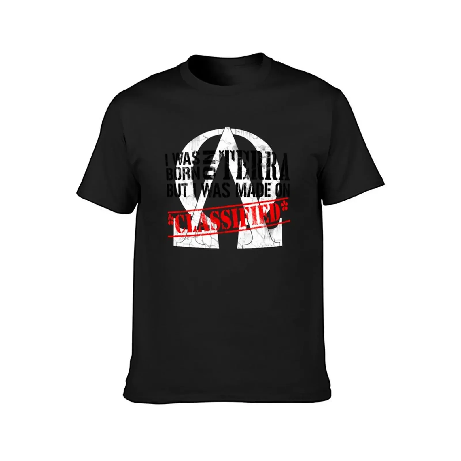 Born on Terra, Made on *Classified* T-Shirt new edition anime t shirts mens champion t shirts