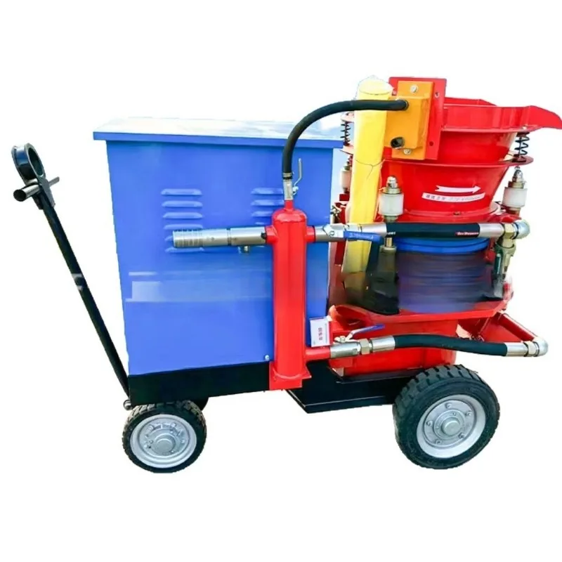 Customizable mobile wet spraying machine, slope protection pouring spraying uniform engineering  protection spraying machine