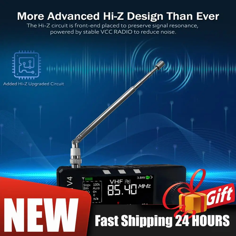 شاشة 1.9 بوصة IPS SI4732 DSP راديو AM FM استقبال AMNVOLT V4 ATS MINI SI4732 جميع الموجات DSP راديو FM AM SSB LSB USB استقبال #5