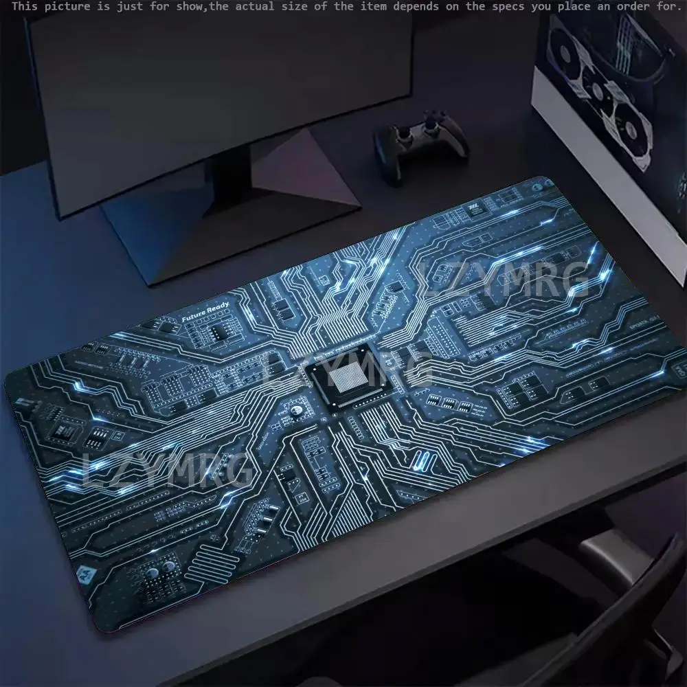 

Simple Technology Style Mouse Pad Large Rubber Anti-slip PC Desk Accessories Mousepad for Office & Gamer Keyboard Mats Decor Mat