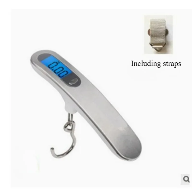 50kg/110lb Portable Scale Digital LCD Display Electronic Luggage Hanging Suitcase Travel Weighs Baggage Fishing Scale with Hook