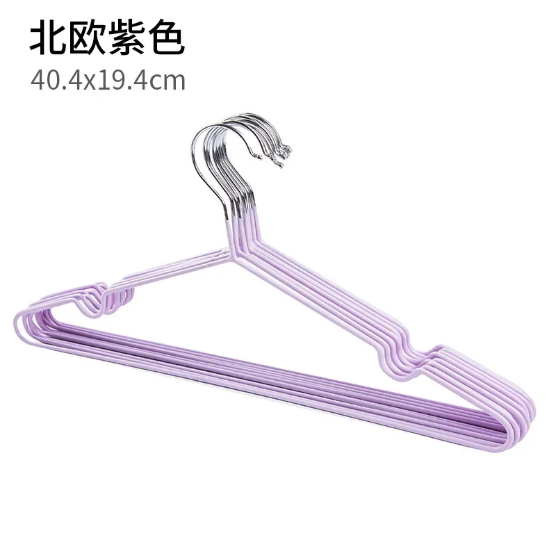 10/20Pcs 40cm Steel Wire Hangers Wardrobe Organizer Holder Hanging Storage Drying Rack Adult Clothes Coat Anti-skid Pant Clip