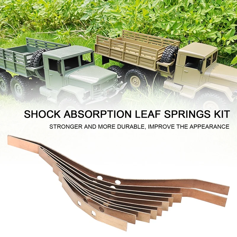 2 Pair Steel Shock Absorption Leaf Springs Suspension for WPL B14 B24 B16 B36 1/16 RC Truck Car Parts Accessories,B