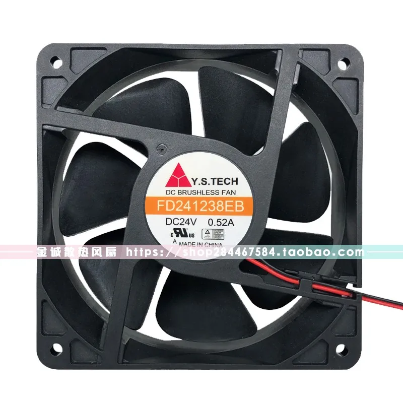 

New Y.S.TECH FD241238EB 24V 0.52A 12CM 12038 Inverter cooling fan