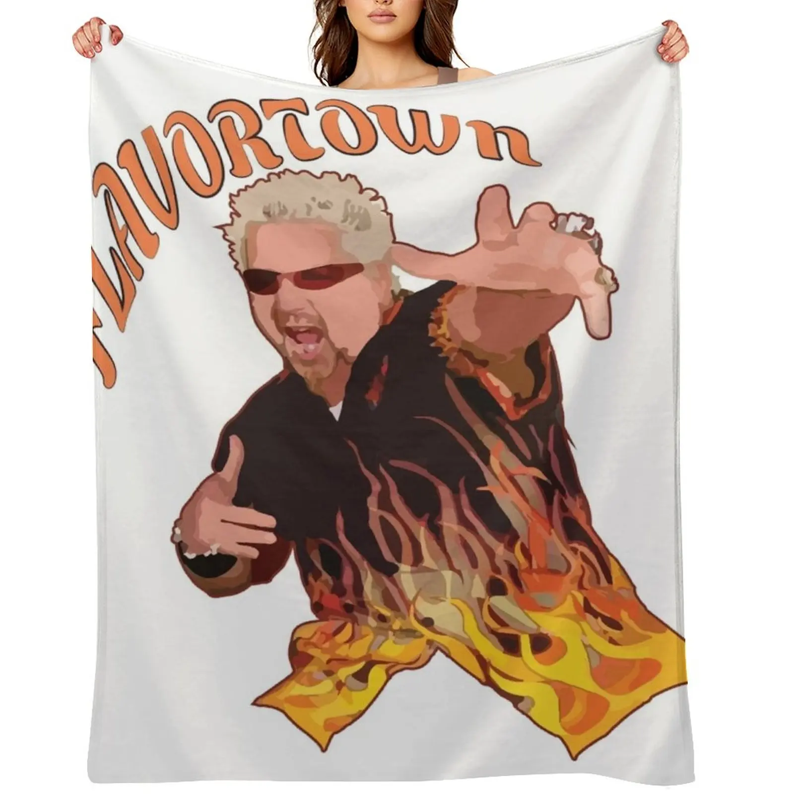 

Guy Fieri Flavortown Throw Blanket Sofa Throw Thermals For Travel Soft blankets ands Blankets