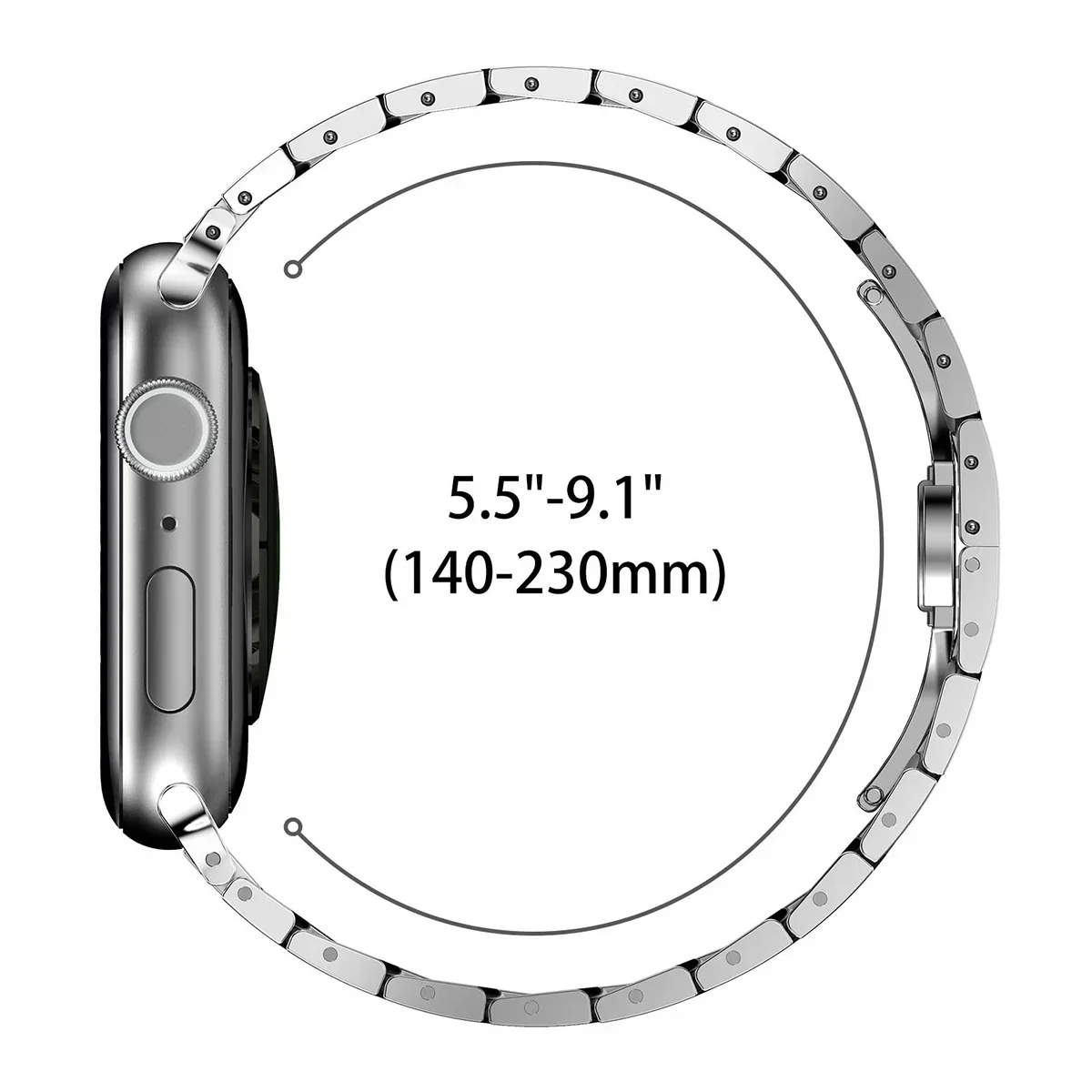 Высококачественный титановый ремешок для часов Apple Watch Ultra 2 1 49 мм S10 46 мм 42 мм Роскошный браслет iWatch 9 8 7 6 5 SE 45 мм 41 мм 44 мм