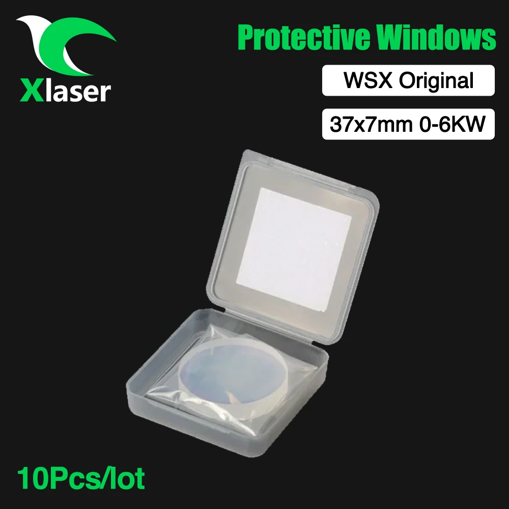 Imagem -02 - Xlaser-lente Original de Proteção a Laser Cabeça de Fibra Janelas de Proteção D37 x mm 6kw para Wsx Nc60 Nc62 10 Pcs por Lote