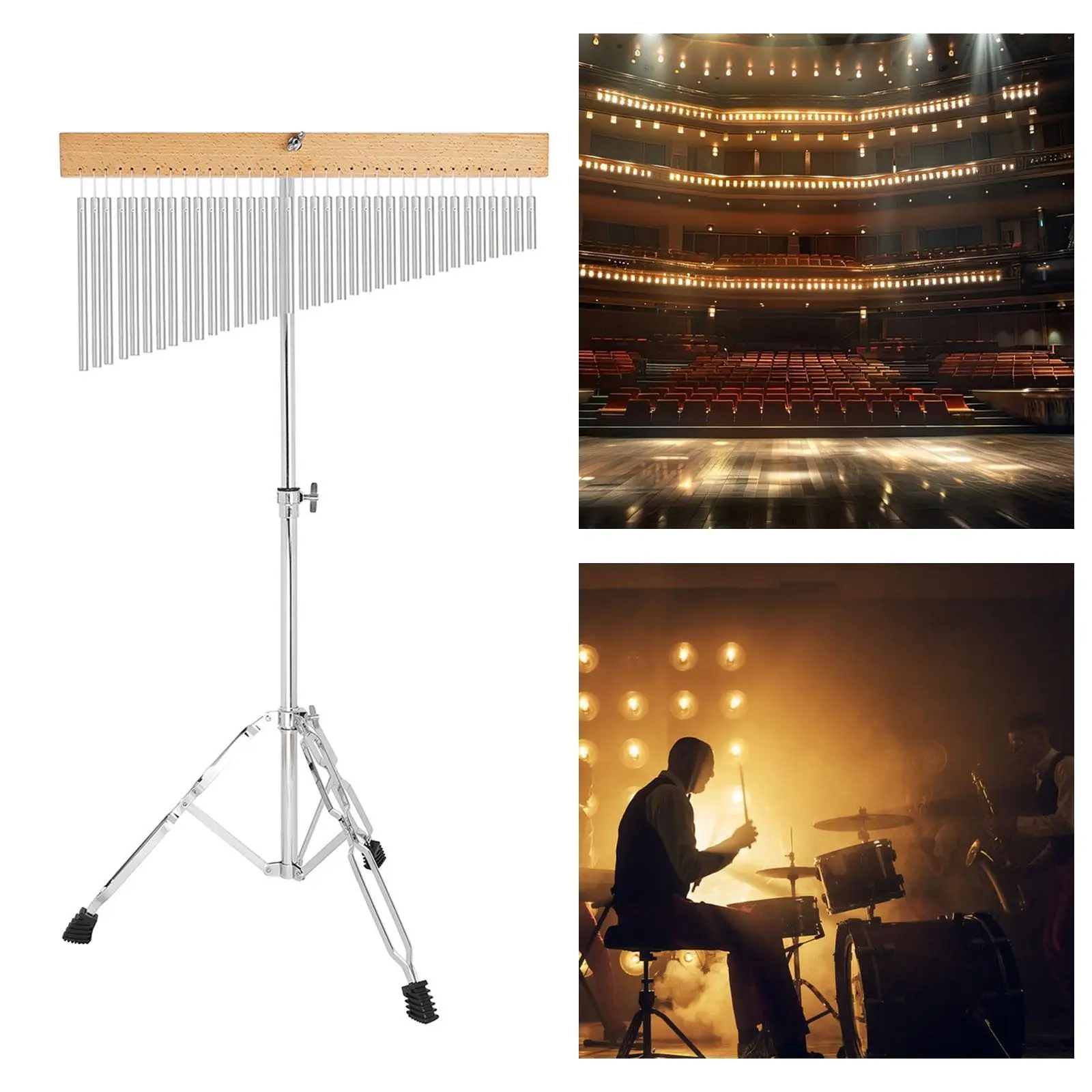 

36 Bar Chimes Percussion with Chime Stick Hand Chimes for Performance Adults