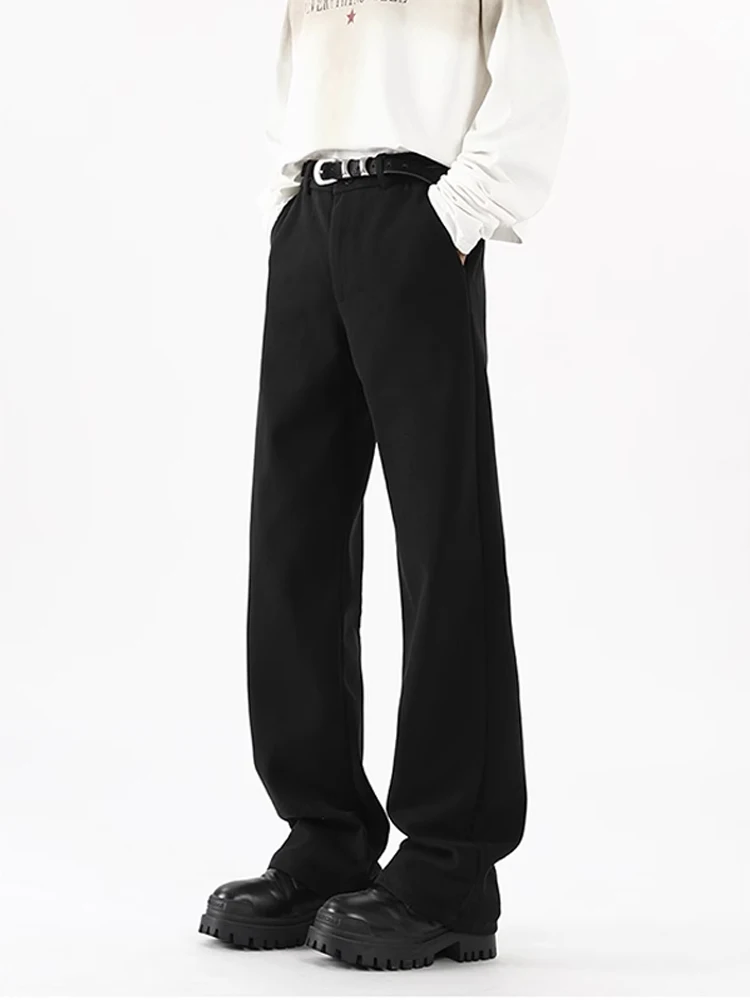 

Heavyweight Starry Night Thiened Winter Trousers for Men Bla High Waist Slim Fit Casual Long Pants Straight Leg Jeans