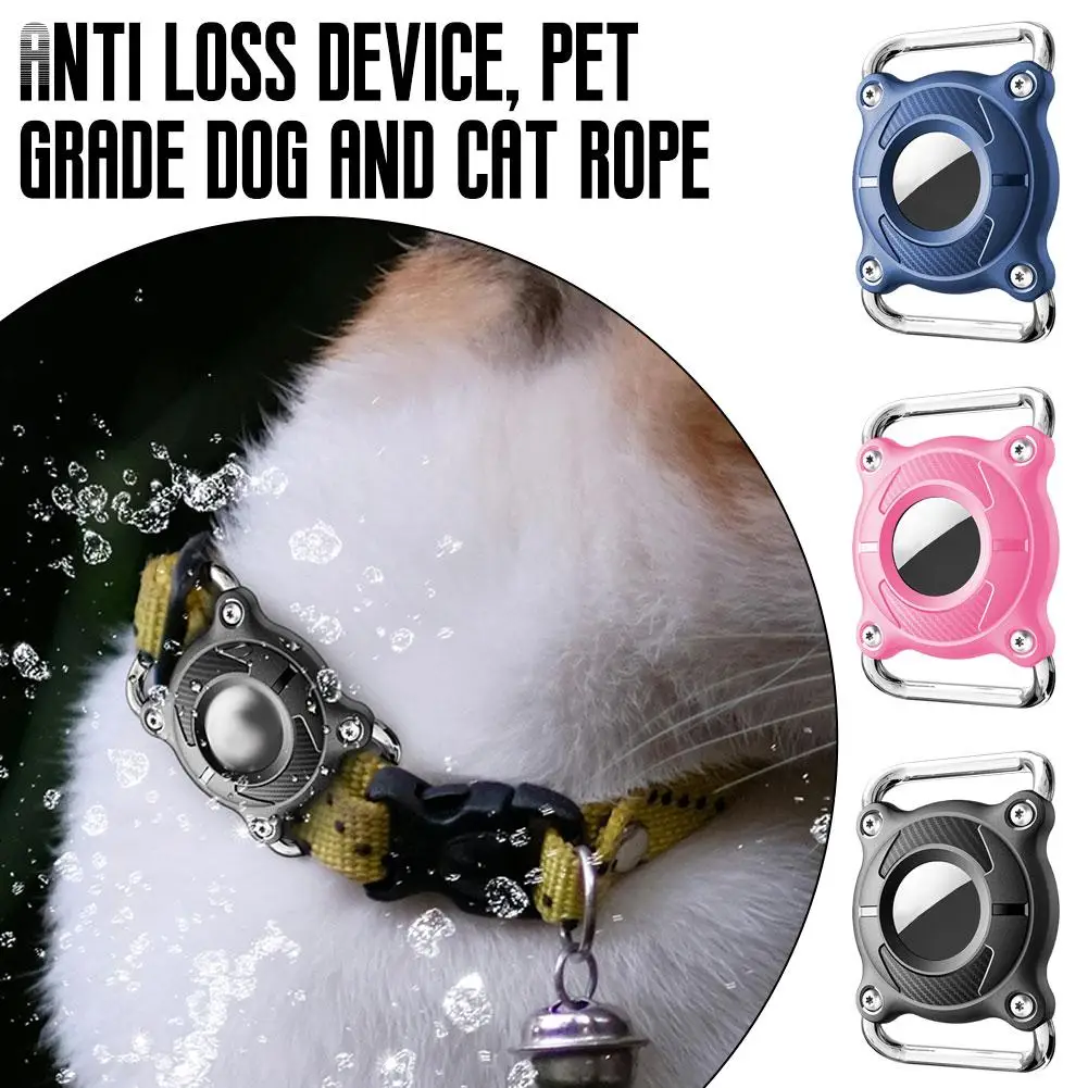  for airtag Metal Case Pet Positioning Anti Loss Device Protective Case Cover for airtag Holder Shockproof Protective Sleeve