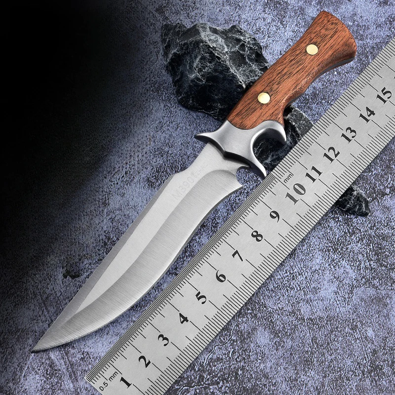 Wilderness survival knife multifunctional outdoor knife portable knife high hardness sharp straight knife outdoor small knife fr