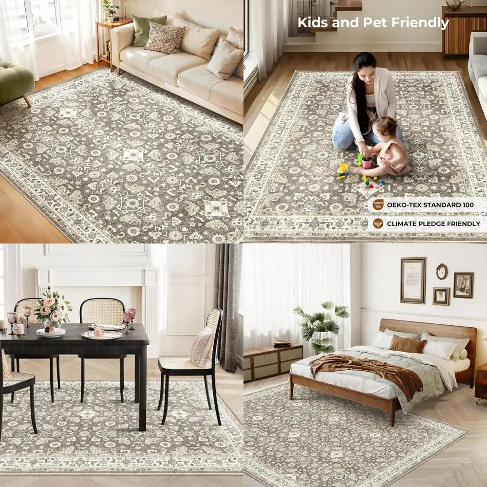 

CAR PASS Heavy Duty Rubber Black Car Floor Mats & Cargo Liners, Deep Dish All-Weather Trunk Mats Durable Anti-Slip 3D Rhombus Wa