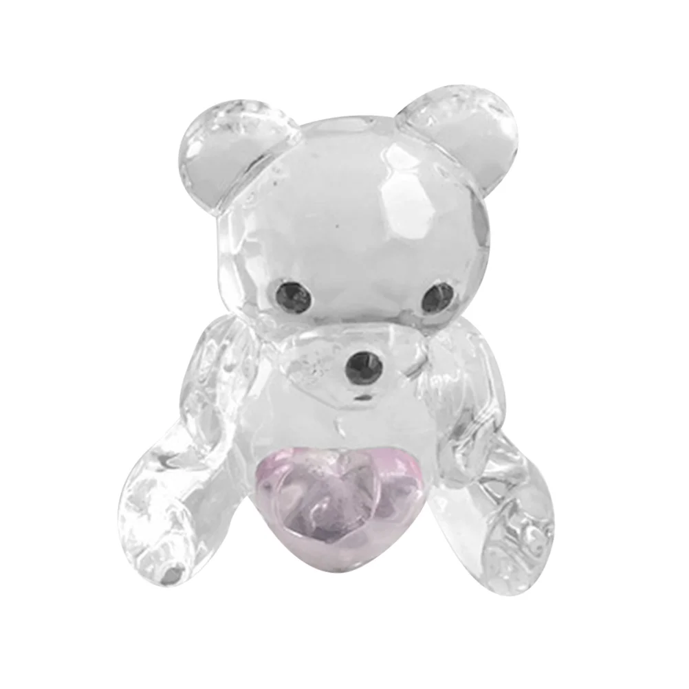 Manual Crystal Bear Office Accessories Accesorios White Blown Decorative Figurine Festival Gift