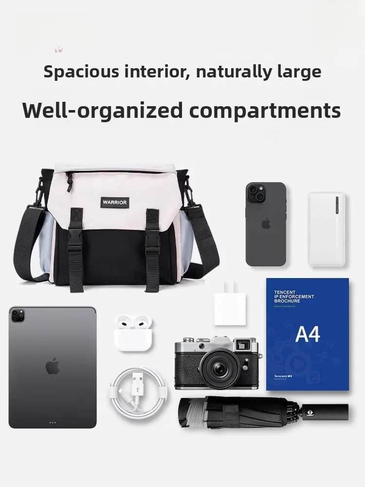 

HuiLi Men's Large Capaci Crossbody Bag Casual Sle Commuter Bapa Student Workwear Cuter Menger Bag