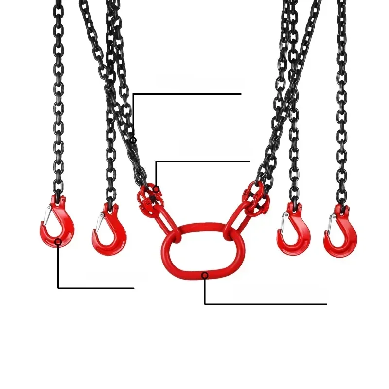 1M Lifting Chain Sling Legs Double Hook Combination Spreader Mold Parts Chain Hoist