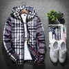 Korean Slim Hooded Jacket – Lightweight Plaid Spring & Autumn Breathable Classic Coat 3