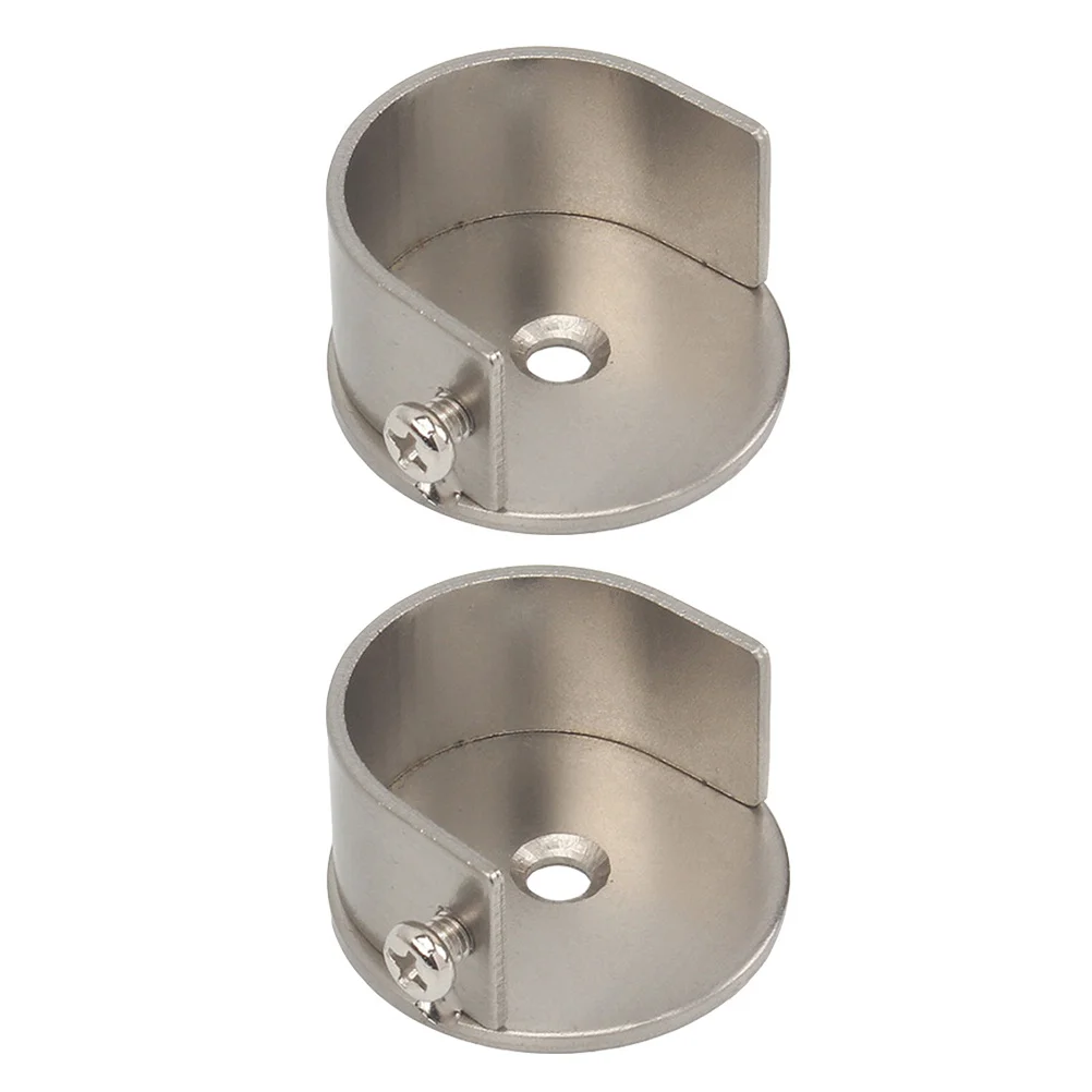 

2Pcs Double Rod Curtain Rod Brackets Decor Curtain Accessories Window Holder Home Decor Drapery Brackets