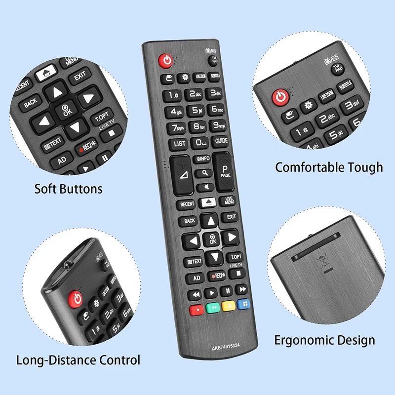 AKB74915324 Remote Control For LG TV 40UH63 40UH65 43UH61 43UH62 49UH60 49UH62 55UH62 55UH65 32LH604 43LH590 49LH630 55LH604