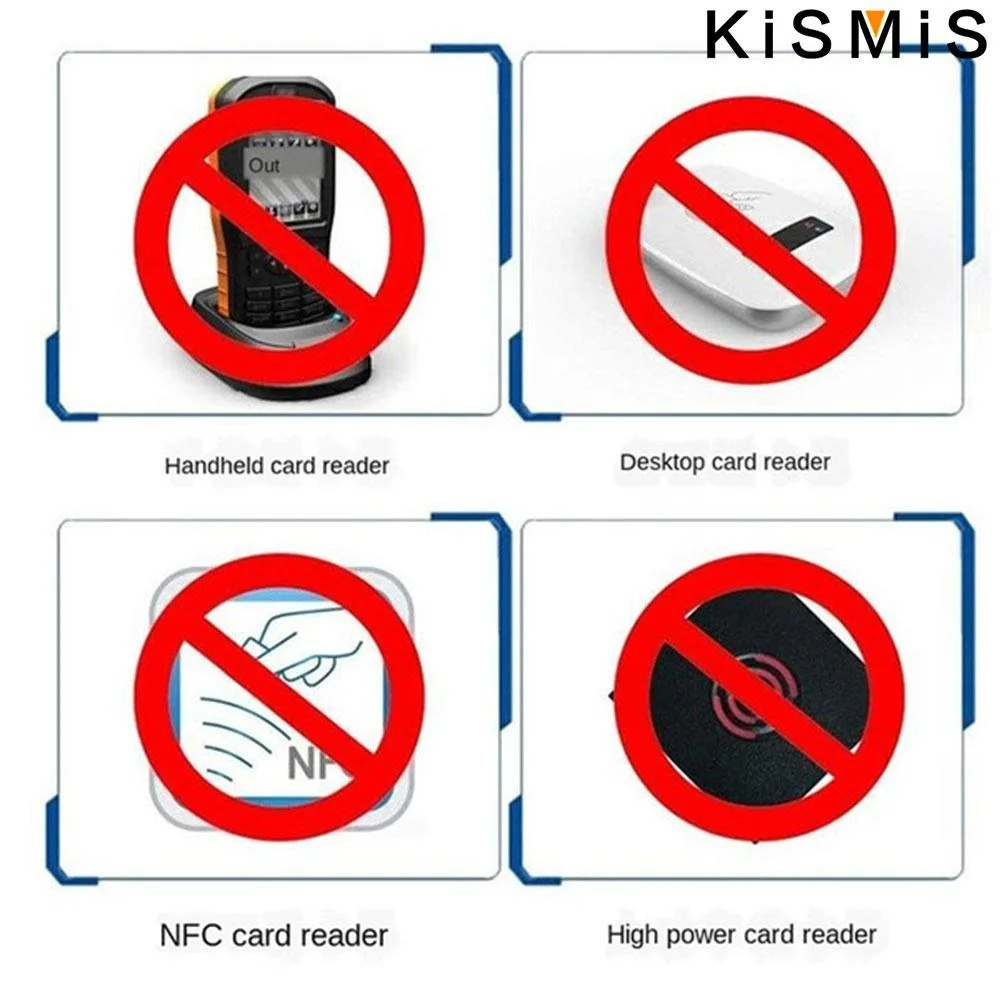 5 pezzi ultrasottile anti RFID portafoglio blocco titolare della carta protezione sicura custodia per carta di credito antifurto maniche di blocco RFID