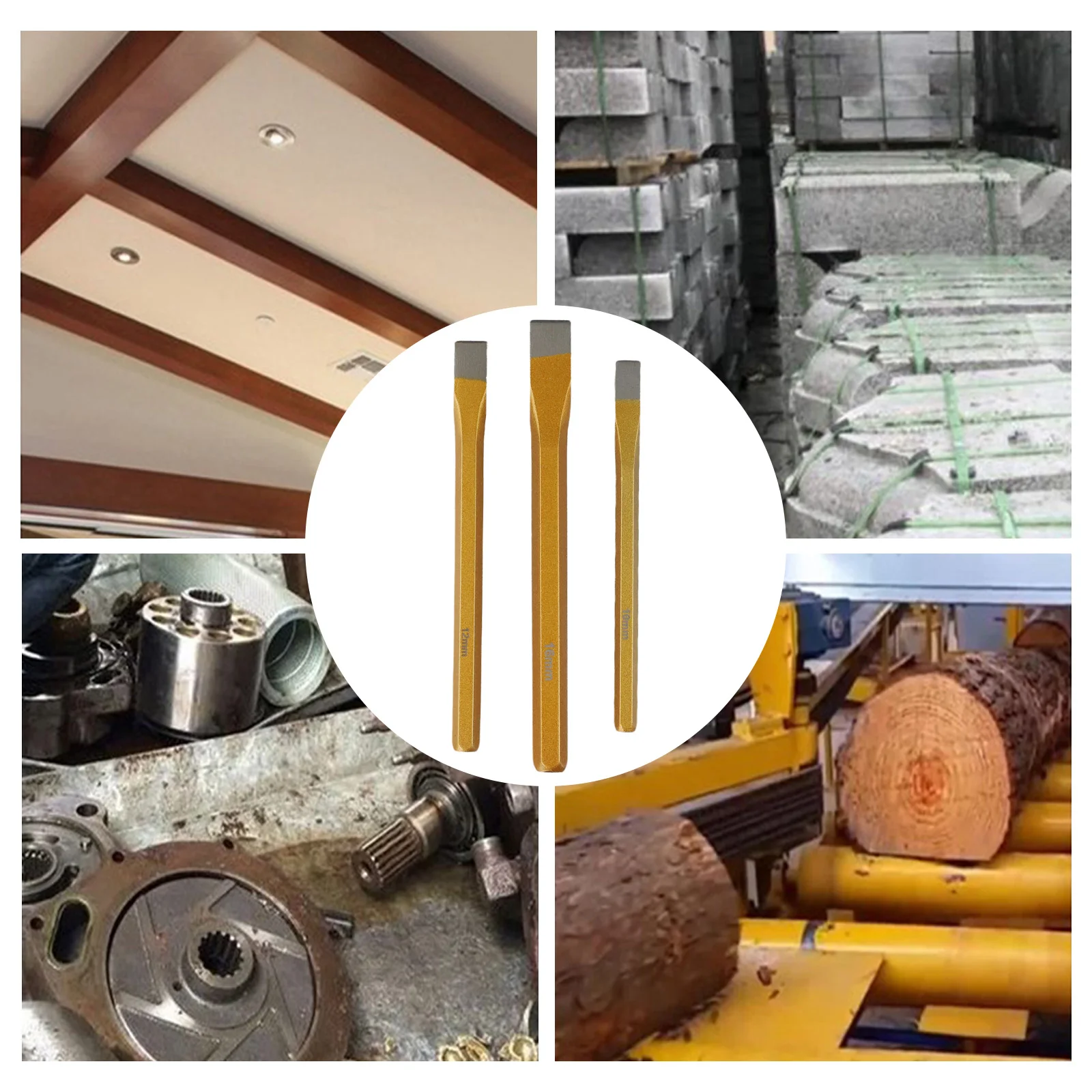 

Construction Site 1/2inch Chisel Set Alloy Steel Chisel Set Workshop Alloy Steel Chisel Crushing Of Hard Stone