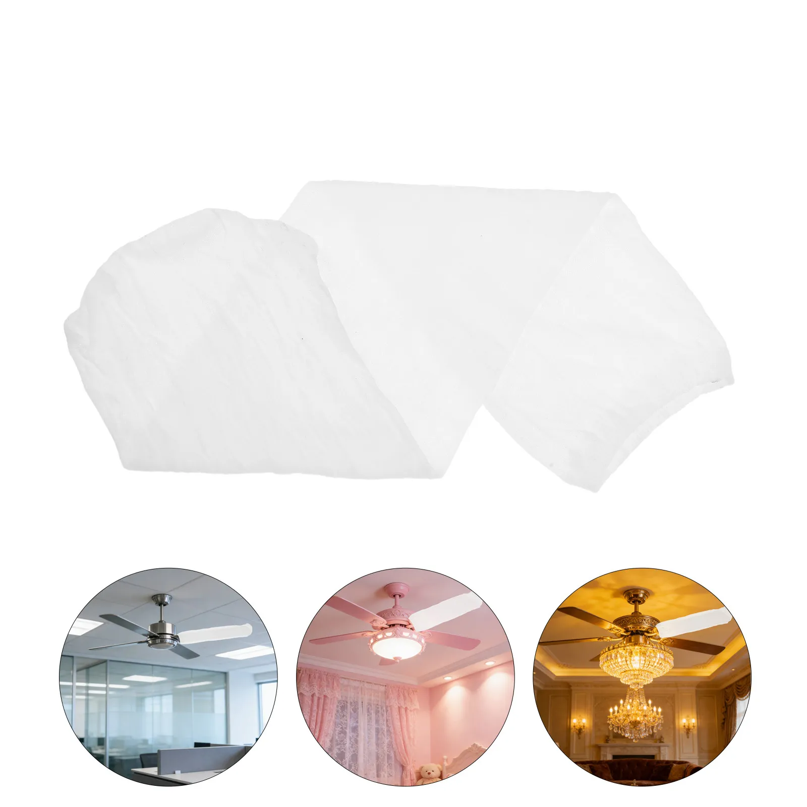 5pcs Dust Covers For Ceiling Fan blade, Fan Blade Covers, Reusable Covers Accessories For 5-6