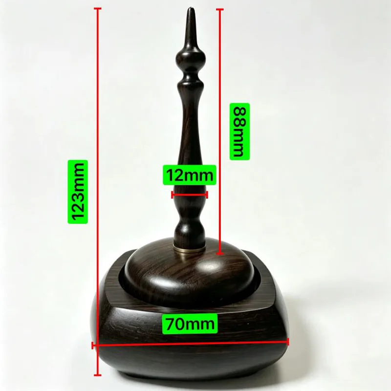 Mini Zitan Wood Yarn Spool Stand for DIY Crochet Smooth Rotating Thread Holder for Micro Crochet And Knitting