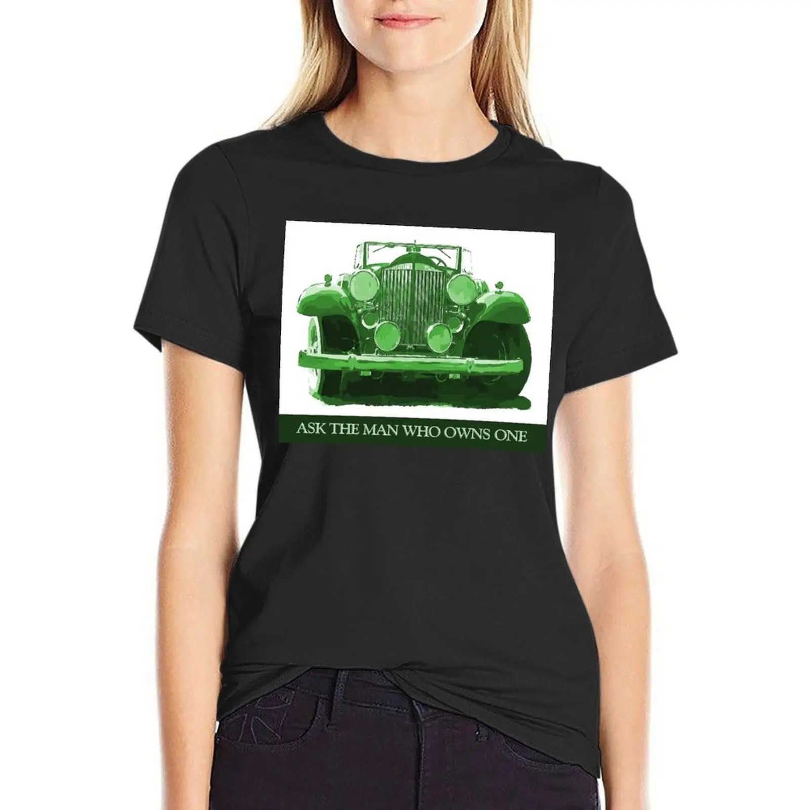 

1932 Packard Green The Man T-Shirt Female clothing plus sizes blacks Womens clothing