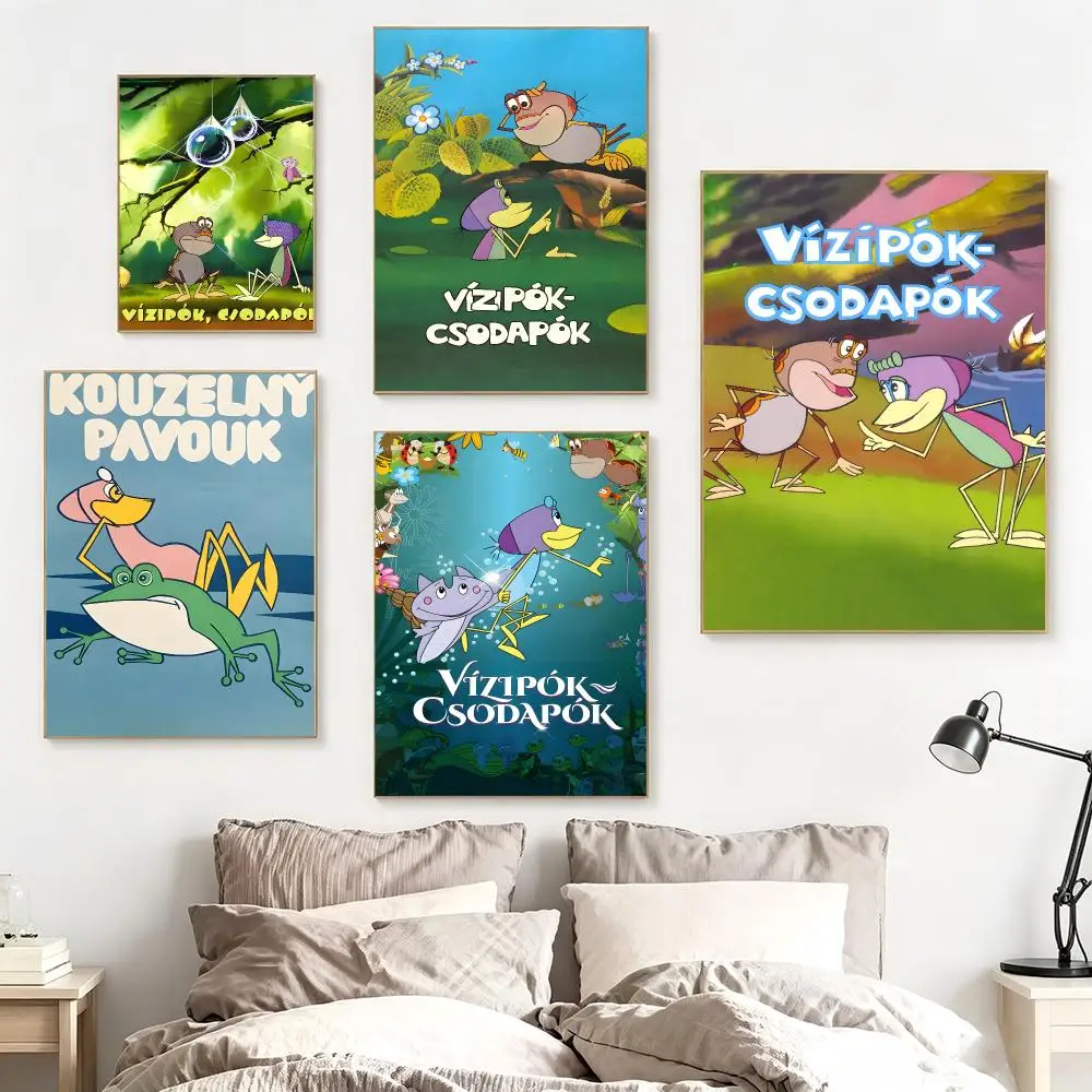 Kids Cartoon W-Water Spider Wonder Spider Poster impermeable para el hogar sala de estar dormitorio bar decoracion estetica