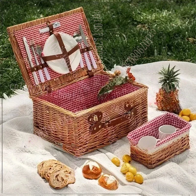 

Insulator Basket Picnic Box Ins Internet Celebrity Portable Folding Kit Storage Camping