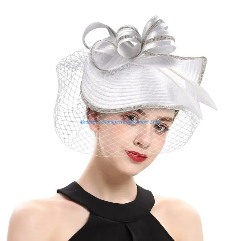 E56A Distinctive Vintage Hair Ornament Comfortable Polyester Hairpieces Personality Charm Hair Decoration for Women and Lady