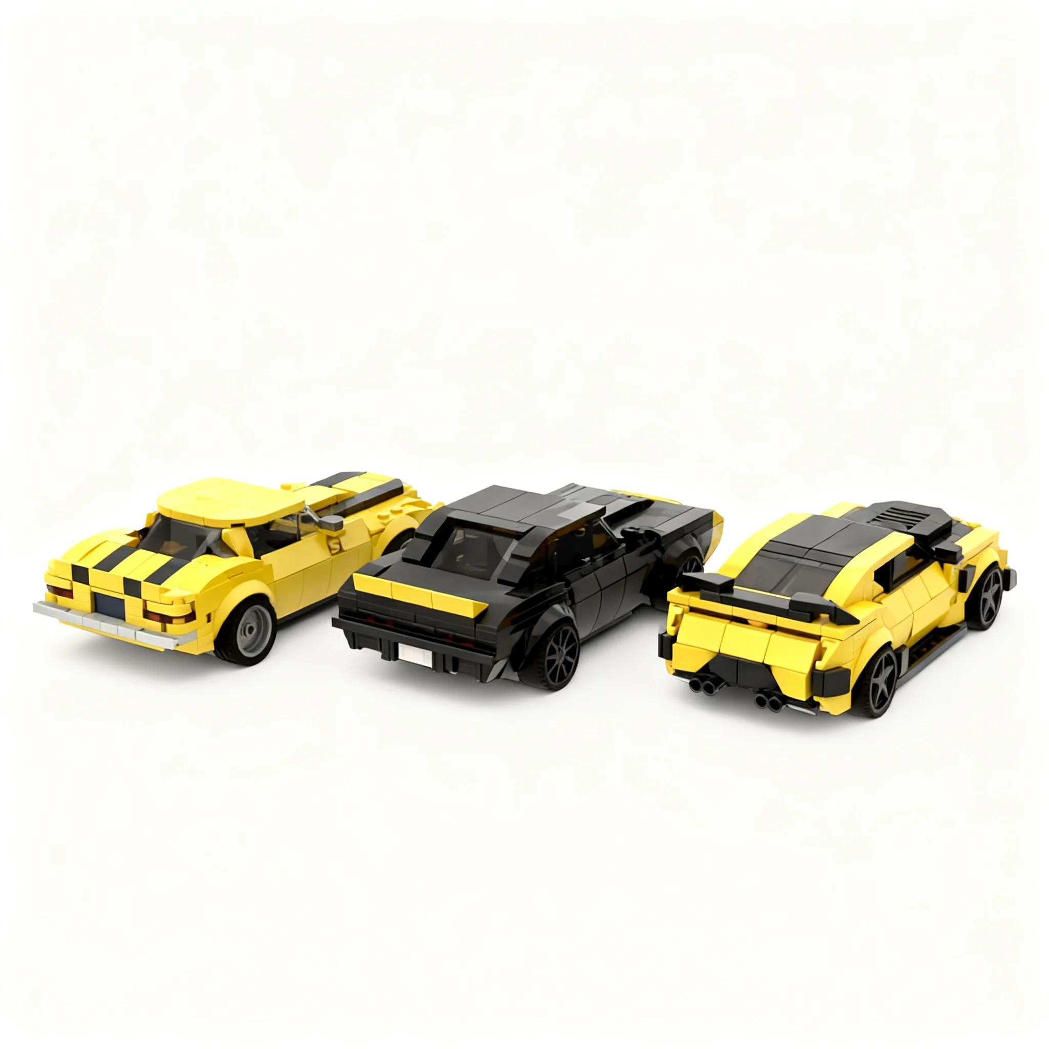 931pcs MOC Camaro Bumblebee Bundle City Champions Model Building Blocks Construction Toy Christmas Gift Idea Education DIY Kids