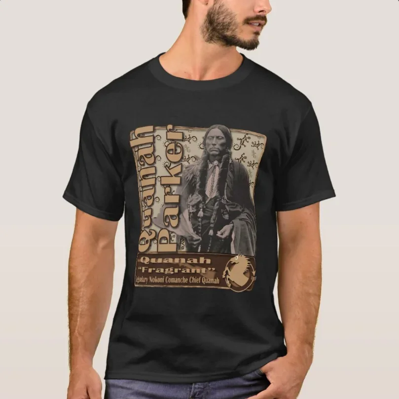 Quanah Parker Nokoni Comanche Leader T Shirt New 100% Cotton Short Sleeve O-Neck T-shirt Casual Mens Top