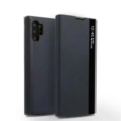 Window View Leather Cases For Samsung Galaxy S25 S24 S26 S22 S21 S23 Note 20 Ultra Note 10 S26 Plus Smart Sleep Awake Flip Cover
