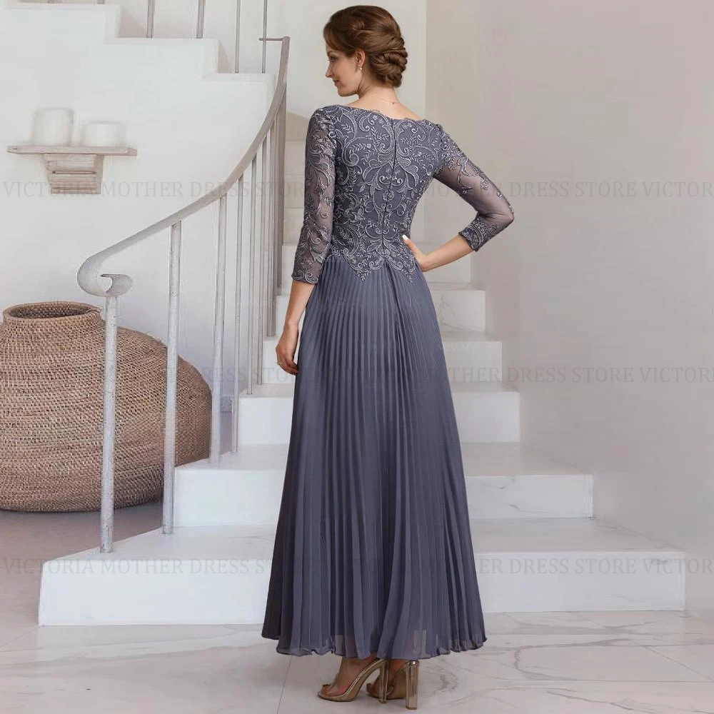 VICTORIA classique mère de la mariée robes 2025 personnalisé a-ligne col en v Appliques longue robe d'invité de mariage longues robes de soirée