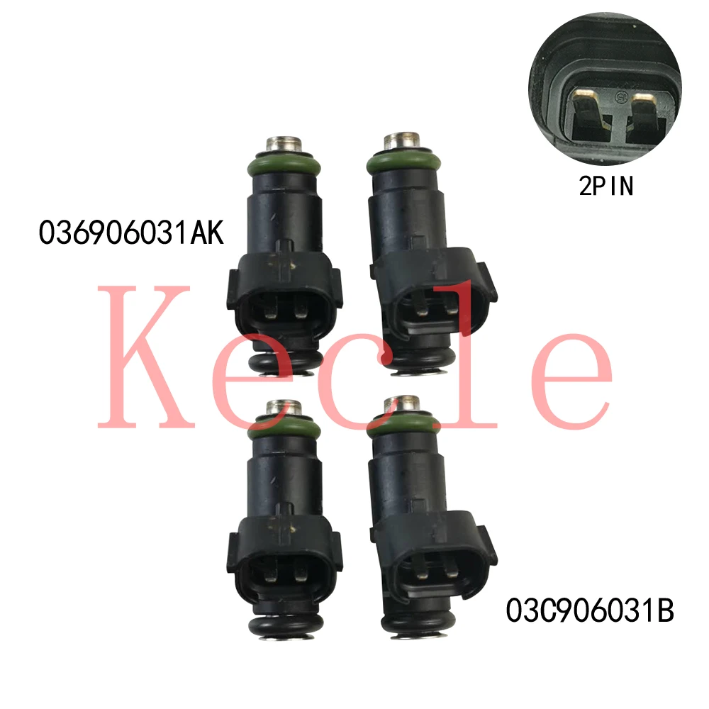 4 шт. топливных форсунок для Seat Ibiza/ST Toledo VW Jetta Polo Skoda Fabia Octavia Rapid Roomster 036906031AK 03C906031B