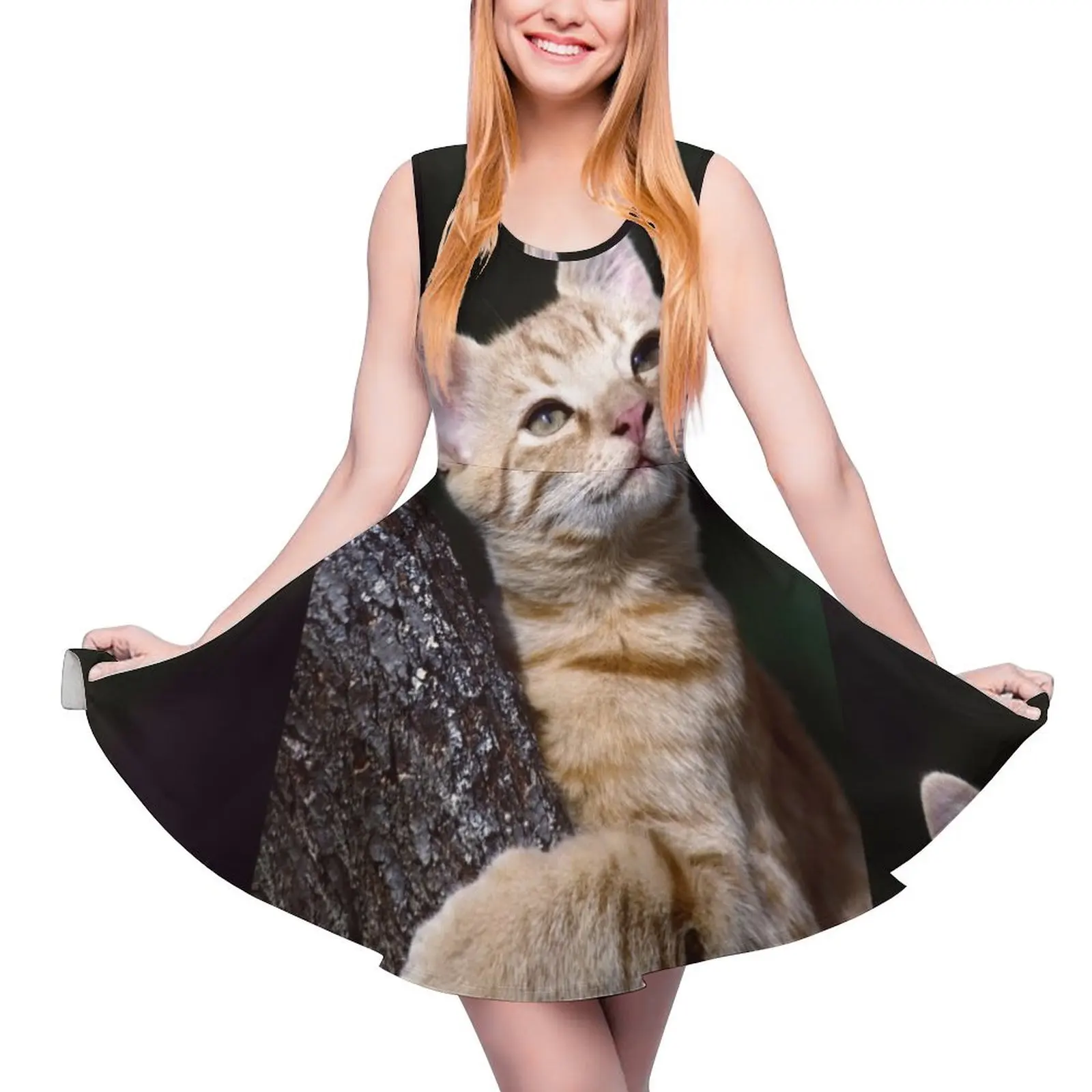 

r34 / finition 2023 - : Mon chat Bien-Aimée Photo Okaio-Umin Créations Olavia-Olao Sleeveless Dress Clothing female