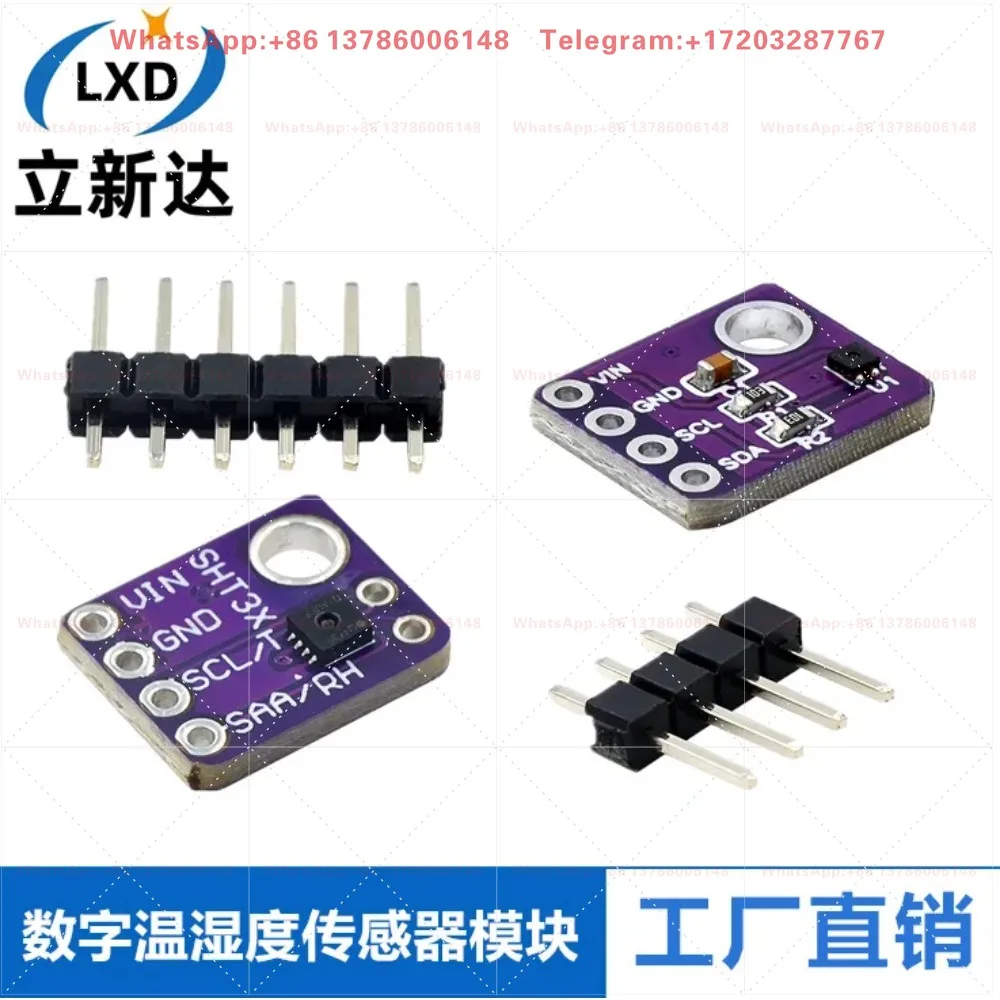 10pcs   GY-SHT30-D GY-SHT31 SHT35 40 41 45 Digital Temperature and Humidity Sensor Module