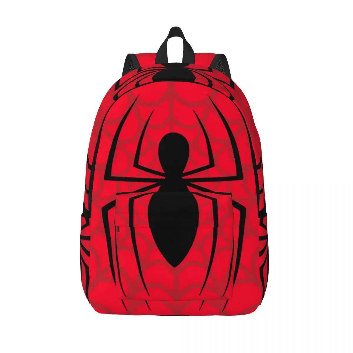 Spider Man Skinny Spider Logo Backpack Female Print Backpacks Polyester Streetwear High School Bags Daily High Quality Rucksack