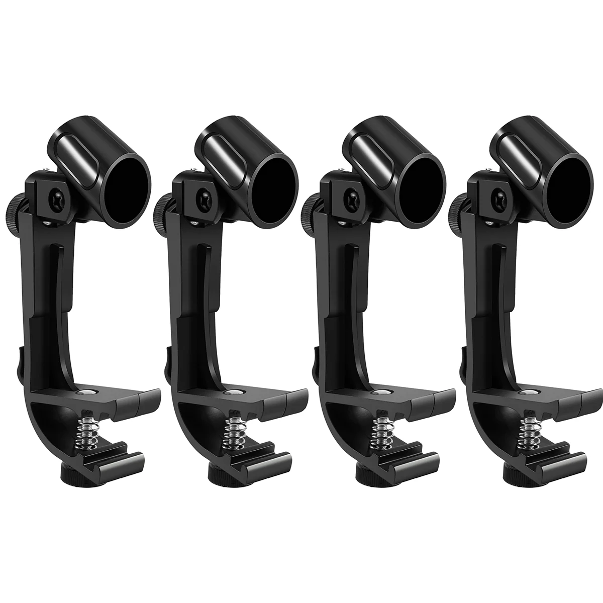 A88X 4 Pcs Microphone Clip Drum Clip Shockproof Microphone Clip Microphone Stand Shockproof Musical Instrument Accessories