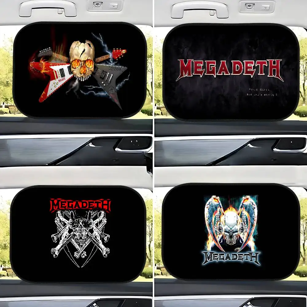 

Heavy Metal Rock Roll M-Megadeths автомобильный солнцезащитный козырек с защитой от ультрафиолета адсорбционный солнцезащитный козырек на окно автомобиля для детей уличный солнцезащитный крем