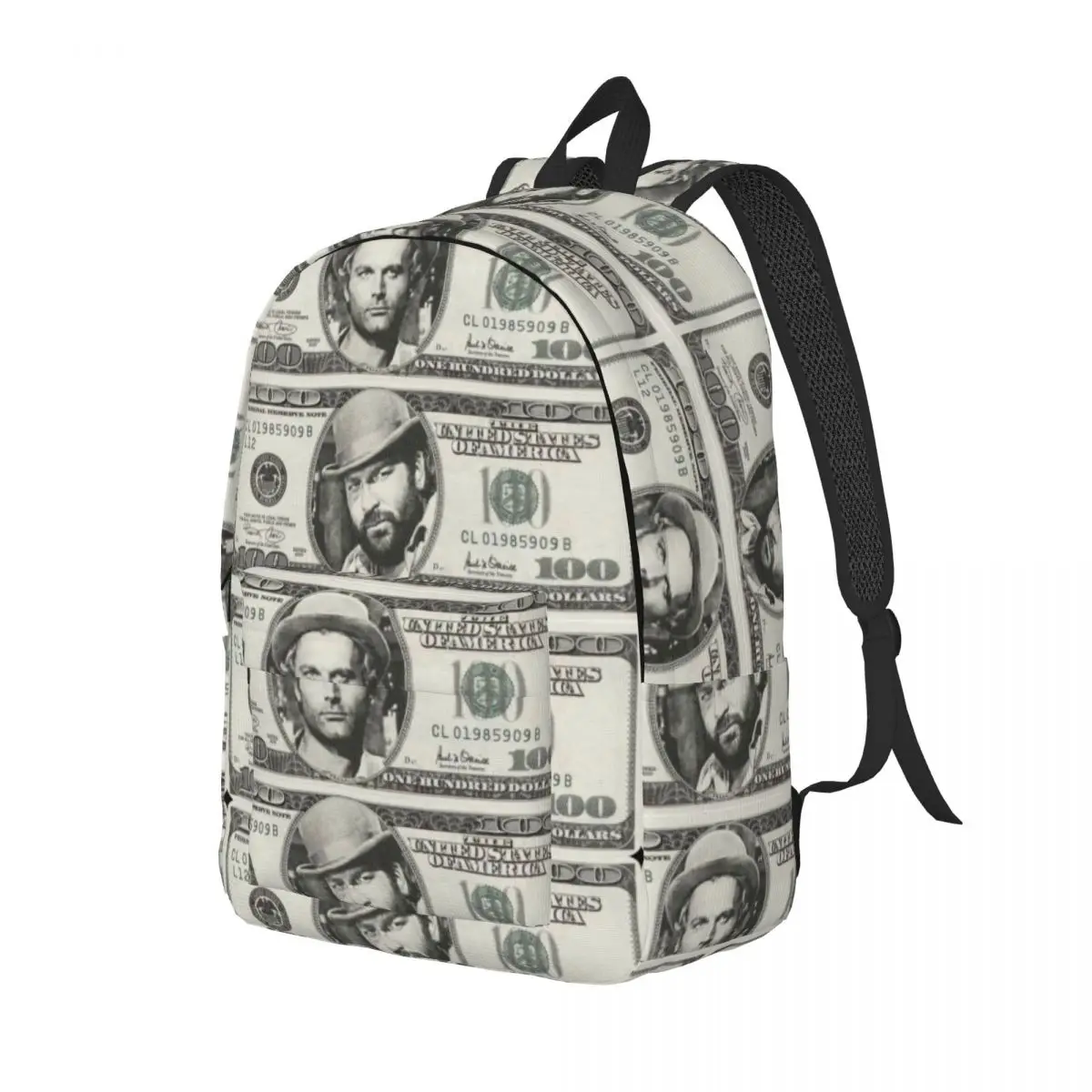 Terence Hill Bud Spencer Dollar for Men Women Student School Book Bags Daypack Elementary High College Lightweight