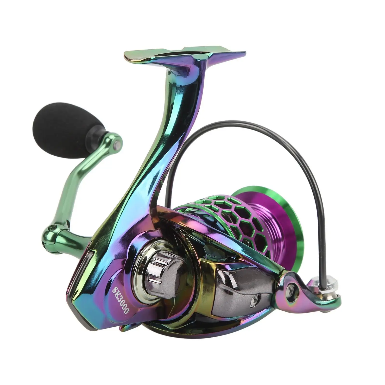 5.0:1 Speed Metal Spinning Fishing Reel - Anti-Reverse, Instant Lock, Dustproof, Smooth Drag for freshwater Fishing