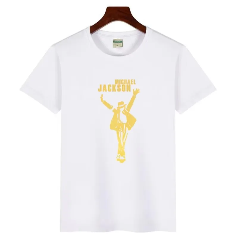 2026 new Men Vintage Silhouette Print T Shirt 2 Pack Black White Casual Graphic Tee