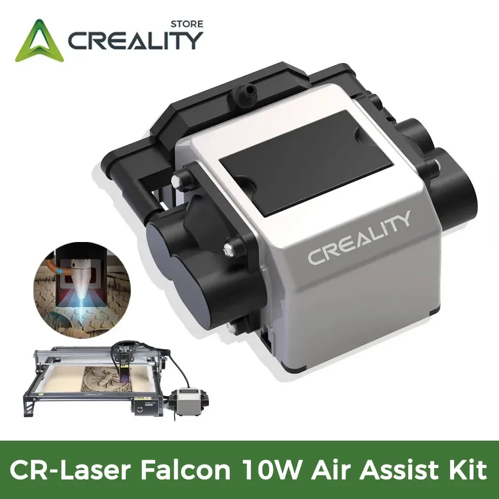 

Creality CR-Laser Falcon 10 Вт Air Assist Kit Обновление аксессуаров Посылка Низкий уровень шума Сильный воздушный поток Выдувает горячую сажу Аккуратная работа